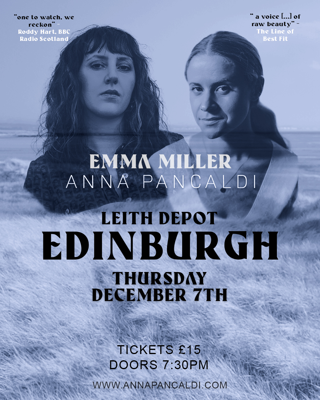 Emma Miller + Anna Pancaldi live Edinburgh
